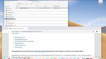 Setting up micro:bit with a USB connection for Sound Control on a Mac