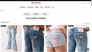 True Religion Signature Stitch Denim – The Iconic Denim That Stands Out