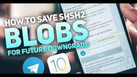 Save your blobs shsh2 using a cydia app