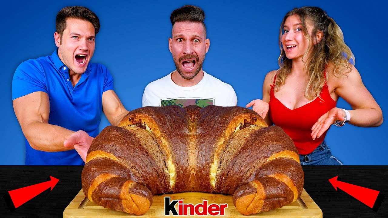Mangio il KORNETTO KINDER PIÙ GRANDE del MONDO! Cucinato dai @2foodfitlovers