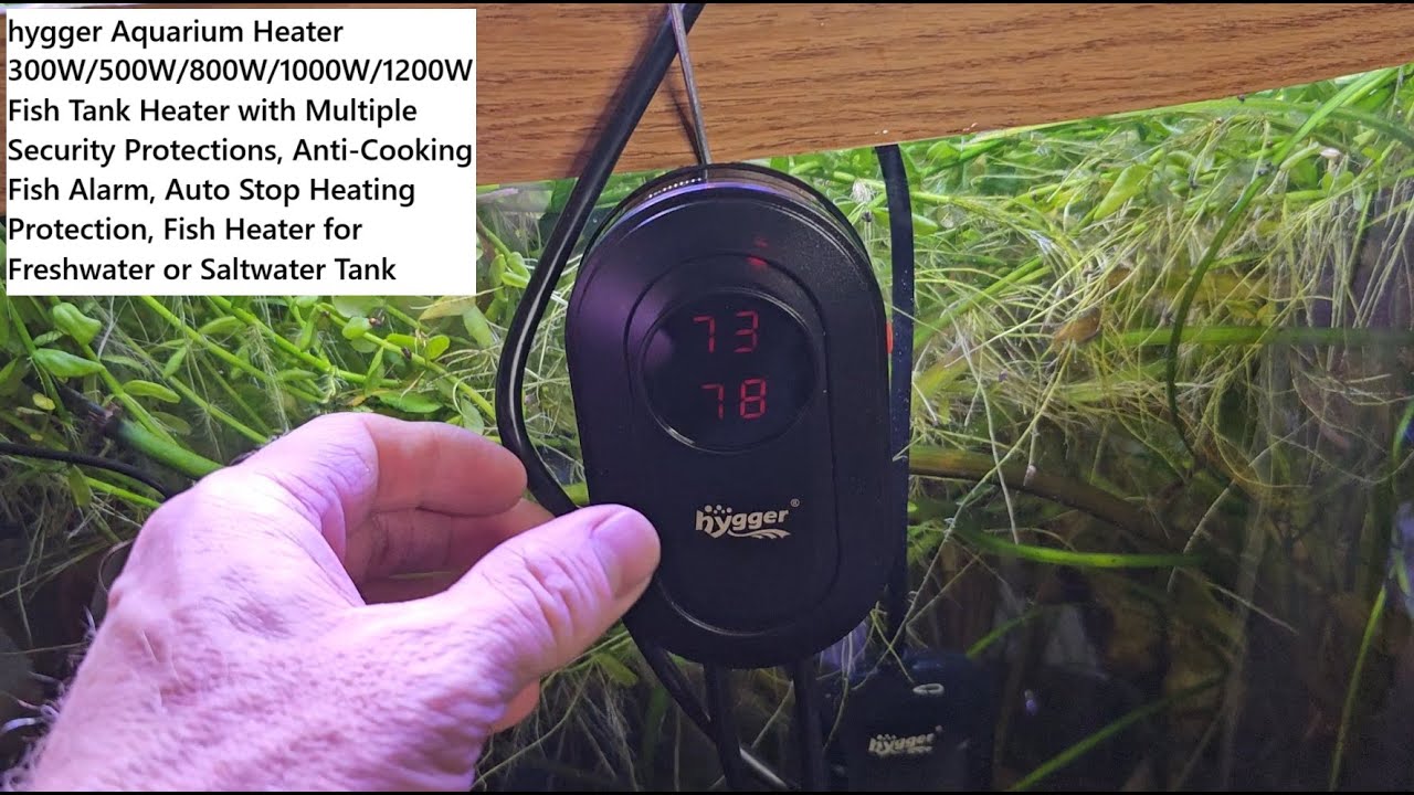 hygger Aquarium Heater 300W-1200W Fish Tank Heater with Multiple Security Protections