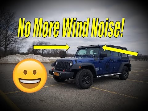 Jeep 50 inch Light Bar Wind Noise FIX! | How to Stop Wind Noise From Light Bar