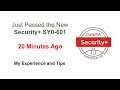 Just Passed the New Security+ SY0-601 20 Minutes Ago, My Experience