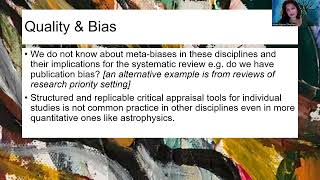 3rd EBR Conference: Mona Nasser - systematic review methodologies in new disciplines