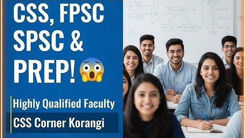 FREE CSS, FPSC & SPSC Prep in Karachi! 🤯 | Highly Qualified Faculty at CSS Corner Korangi