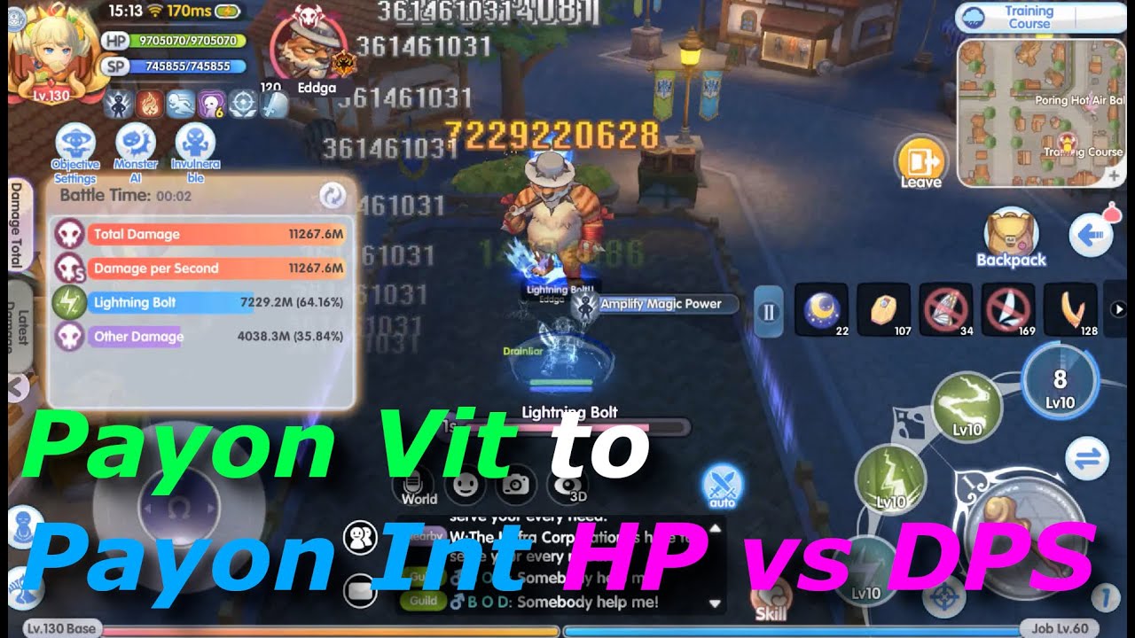 Payon Ragnarok Payon Vit vs Payon Int | rox | Ragnarok X: Next Generation - YouTube