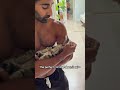 Dad Holds Kitten In Arms While Singing Her To Sleep #FathersDay