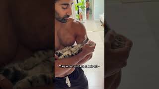 Dad Holds Kitten In Arms While Singing Her To Sleep #FathersDay