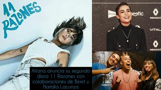 Aitana anuncia 11 Razones su segundo disco con colaboraciones de Beret, Natalia Lacunza, Pole...