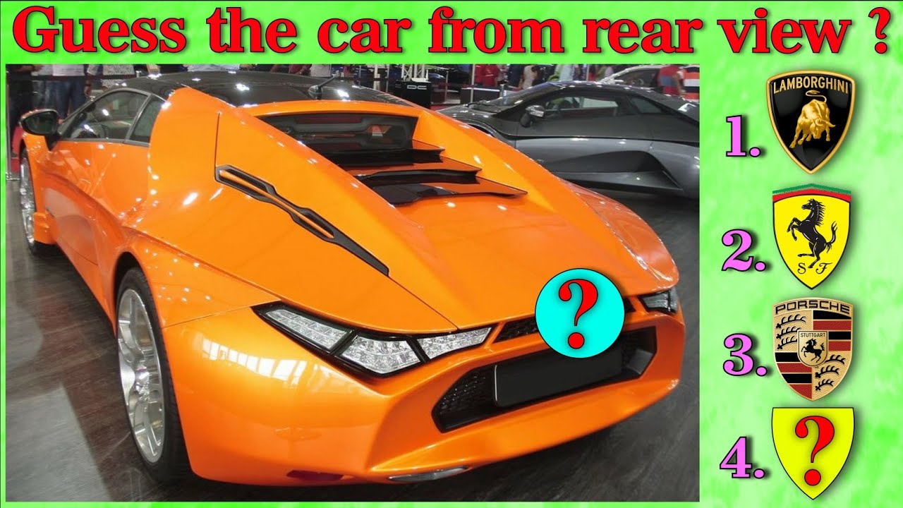Car Quiz ? Guess the car from rear view ? YouTube