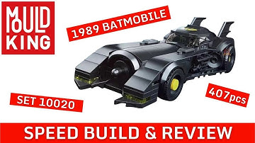 MOULD KING 1989 BATMOBILE SET 10020 IN LEGO SPEED CHAMPIONS SCALE SPEED BUILD AND REVIEW