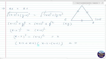 XCOORQ113 _ If two vertices of an equilateral triangle are (3, 0) and (6, 0), find the third vert