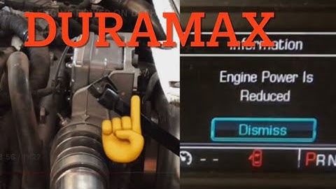 REDUCED ENGINE POWER ON DASH ON MY 2017 CHEVY DURAMAX WHY IT CAN COME ON & WHAT I DID TO REPAIR IT