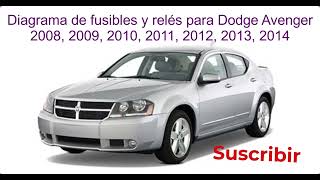 Diagrama de fusibles y reles para Dodge Avenger 2008 2009 2010 2011 2012 2013 2014