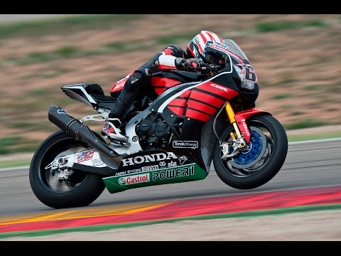 Nicky Hayden - Honda WSBK first Aragon test