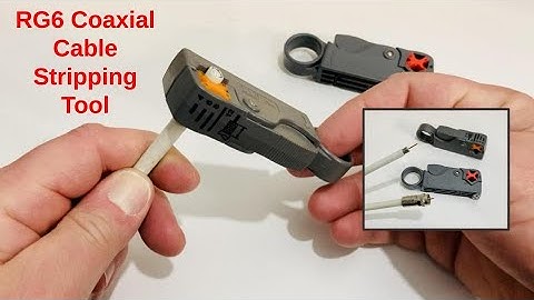 RG6 Coaxial Cable Stripping Tool for Making Your Own Coax Cable