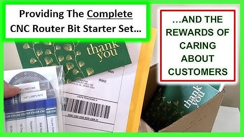 The Complete CNC Router Bit Starter Setr [A BIG Thank You] - Garrett Fromme