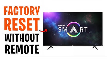 How to Factory Reset Hisense Smart TV Without Remote (2025)✅