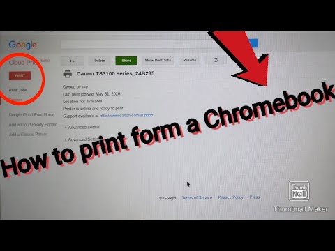 Video: Hoe print je een foto van Google op een Chromebook?