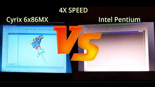 Cyrix 6x86MX (MII) @ 100MHz vs Intel Pentium 100MHz. Socket 7 & Socket 3 100MHz (ish) challenge.