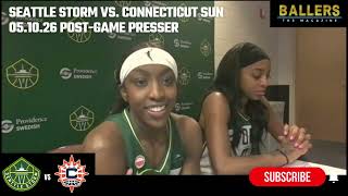 Flau’jae Johnson & Lexie Brown: Seattle Storm Postgame Presser | vs. Connecticut Sun | 05.10.26