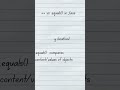 Java == vs .equals() Explained in 30 Seconds