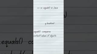 Java == vs .equals() Explained in 30 Seconds
