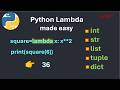 py6@7 Master Python Lambda Functions in One Video 🔥 Real Examples with Conditions & Loops