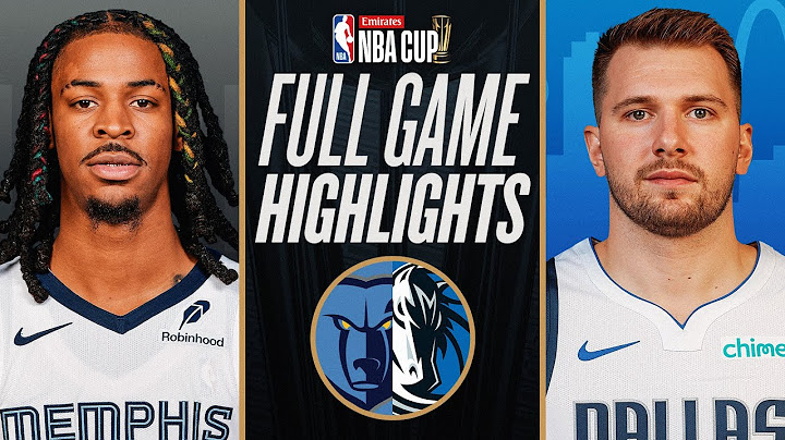 GRIZZLIES at MAVERICKS | EMIRATES NBA CUP 🏆 | FULL GAME HIGHLIGHTS | December 3, 2024