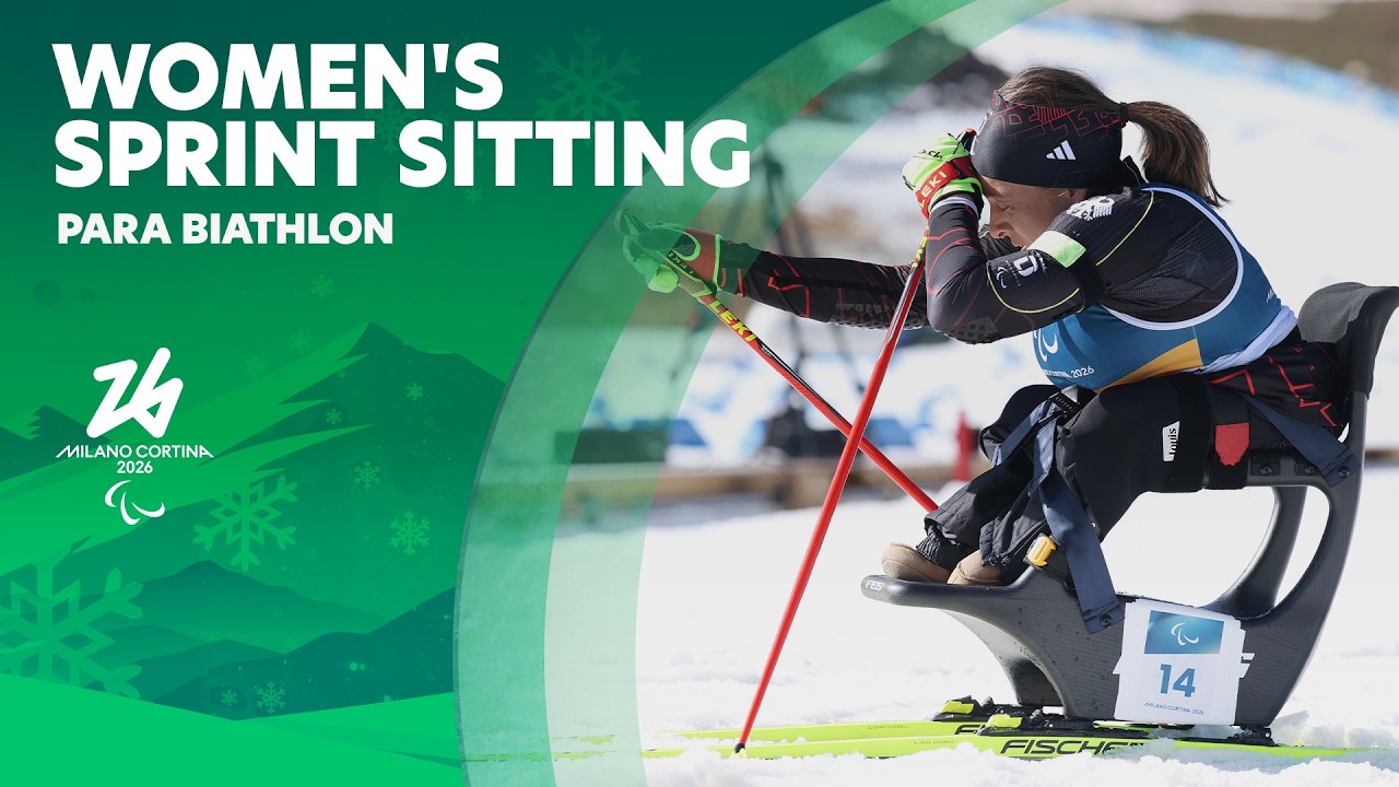 Парабиатлон, женский спринт сидя | Полная гонка 🏁🎯