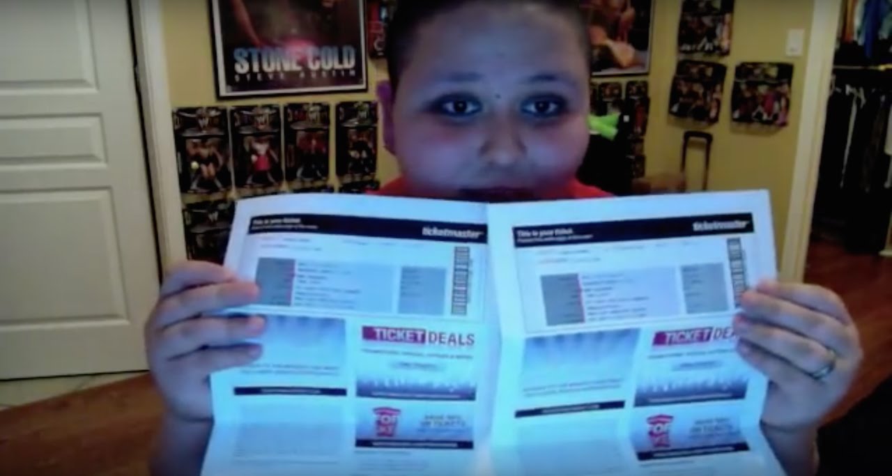 My WWE Tickets To RAW WWELasCruces YouTube