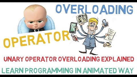 UNARY OPERATOR OVERLOADING IN C++ ( UNARY OPERATOR OVERLOADING EXPLAINED) - 27