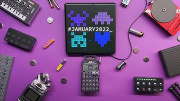 #Jamuary2022 Jam 22nd - PO-20 Arcade chiptune jam with Divoom Pixoo 32 custom visualizer
