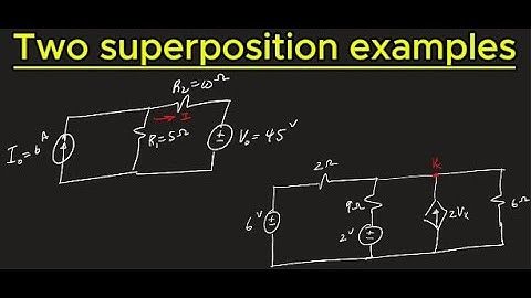 Two superposition examples - clearly explained