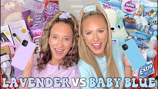 LAVENDER 🦄🍬VS BABY BLUE 🧊💎 TARGET SHOPPING CHALLENGE!