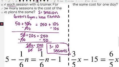 2.4 Equations with Variables on Both Sides
