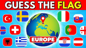 European Flags Quiz 🌍 | Guess and Learn 51 Flags of Europe 🤔