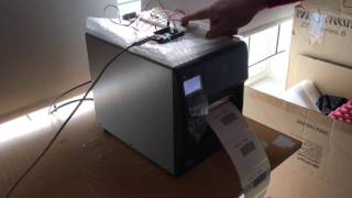 ZT410 printing using external button using Arduino.