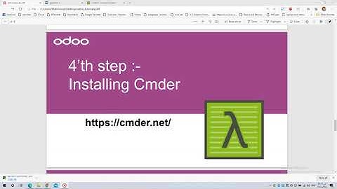 Odoo 13 on Windows 10 Tutorials -04