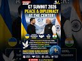 G7 Summit 2026: Modi &amp; Zelensky Talks on Global Peace #modi #g7 #geopolitics #trending #shorts