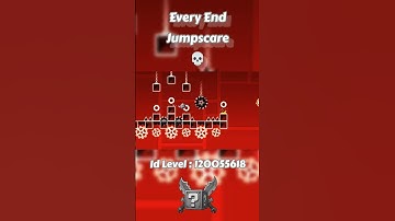 Every End Jumpscare In Geometry Dash #geometrydash #gd #shorts #fyp #subscribe