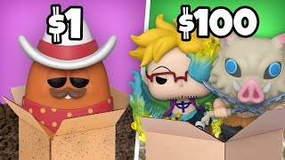 $1 vs $100 FUNKO POP MYSTERY Box!