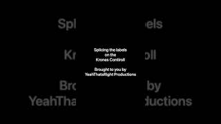 Splicing the labels on the Krones Contiroll
