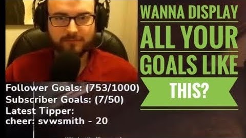 HOW TO MAKE EASY PROFESSIONAL FOLLOW+SUB GOALS! USING OBS+STREAM ELEMENTS