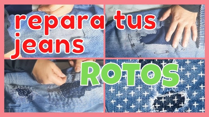 ✂️Cómo PONER PARCHES a PANTALÓN VAQUERO DIY  Moment DIY  #diy#parchesjeans#costurafacil#jeans 