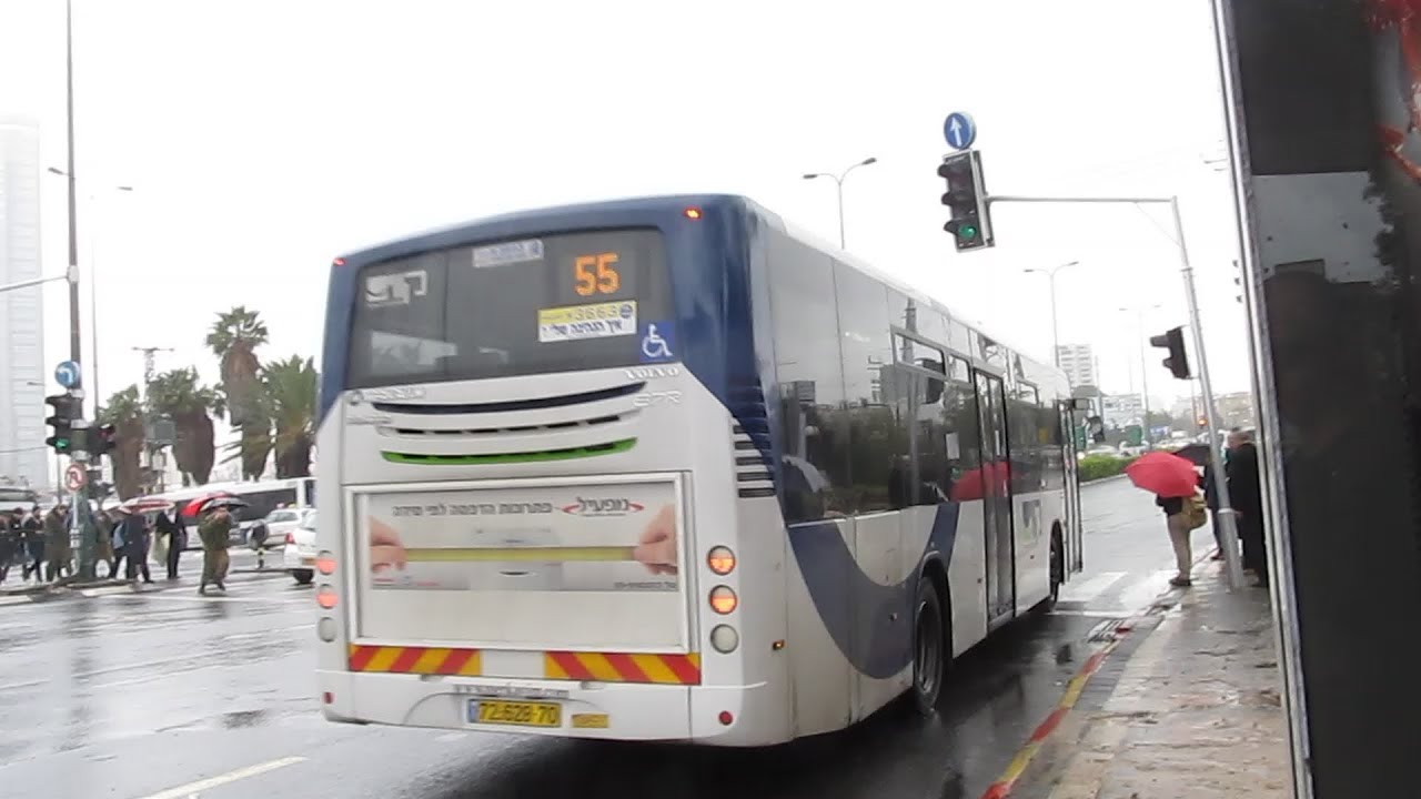 VOLVO B7R bus ride from israel HD - YouTube