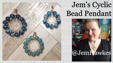 Creating a Cyclic Bead Pendant in Wire Free Tutorial by Jem Hawkes