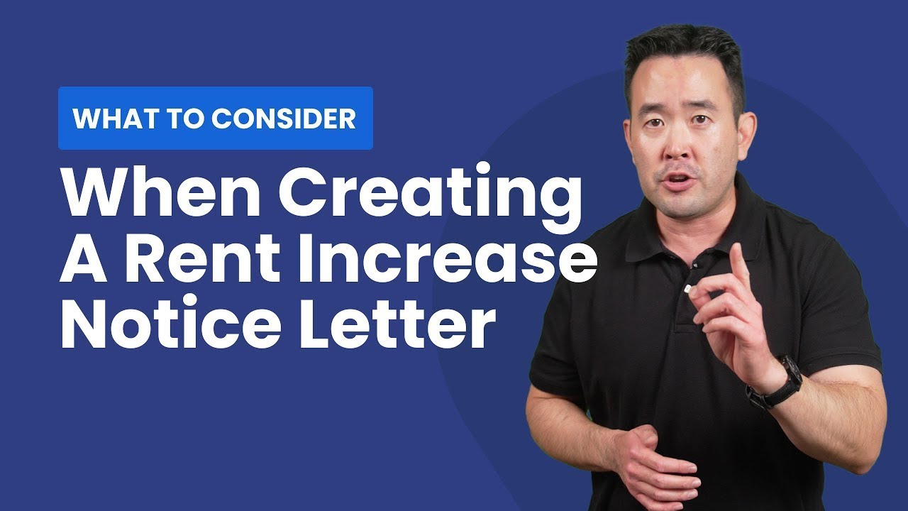 What You Should Consider When Creating a Rent Increase Notice Letter YouTube