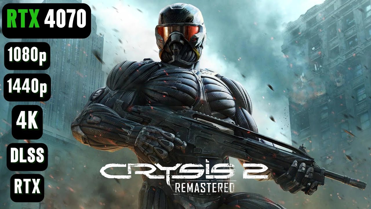 Crysis 2 Remastered RTX 4070 FPS TEST | Crysis 2 RTX 4070 Benchmark 1080p/1440p/4K