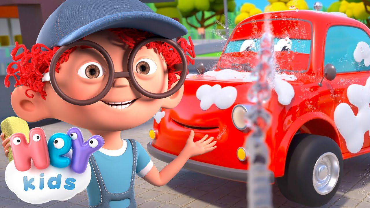 Ja, mein Auto wasch ich gern! 🚘 Autowaschanlage Lied | HeyKids Kinderlieder TV